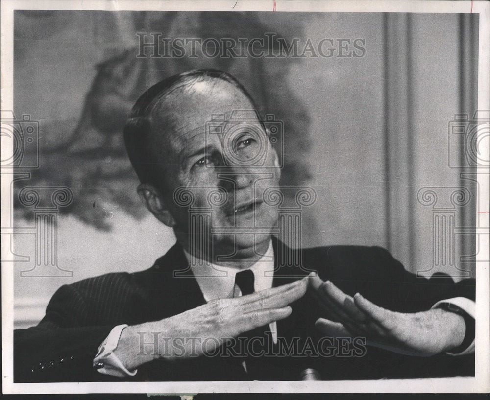 1968 Press Photo Lt Gen James M Gavin US Military Chief Officer - Historic Images