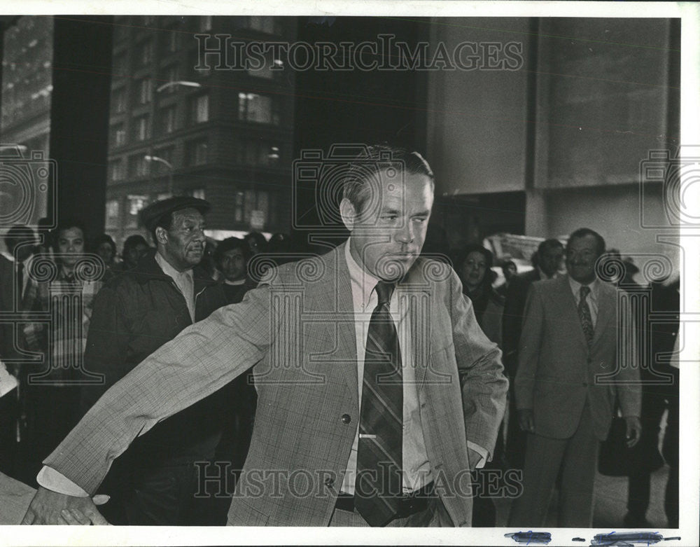 1977 Press Photo Erskine Bronson Ingram American Businessman Billionaire - Historic Images