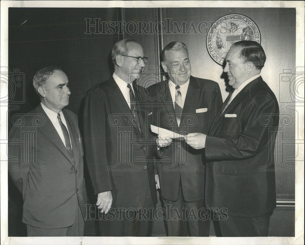 1959 Press Photo Arthur E Hall Chicago News Paper Publishers Assn President - Historic Images