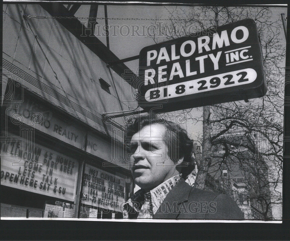 1974 Press Photo John Hanley Palermo Martin Lincoln Park Federal Savings Loan - Historic Images