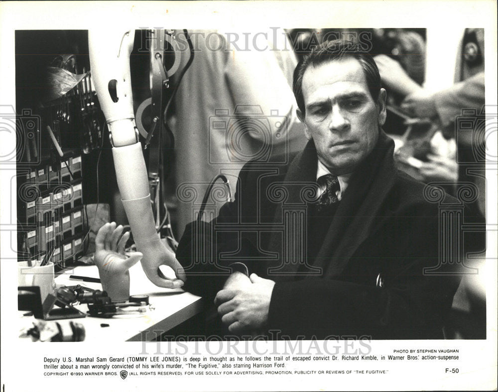 1991 Press Photo Tommy Lee Jones favorite bad guy play Harvey Two Face BatmanIII - Historic Images