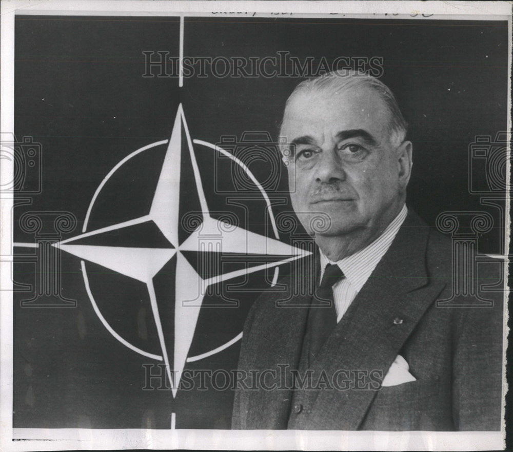 1953 Press Photo Lord Ismay Secretary General of NATO - Historic Images