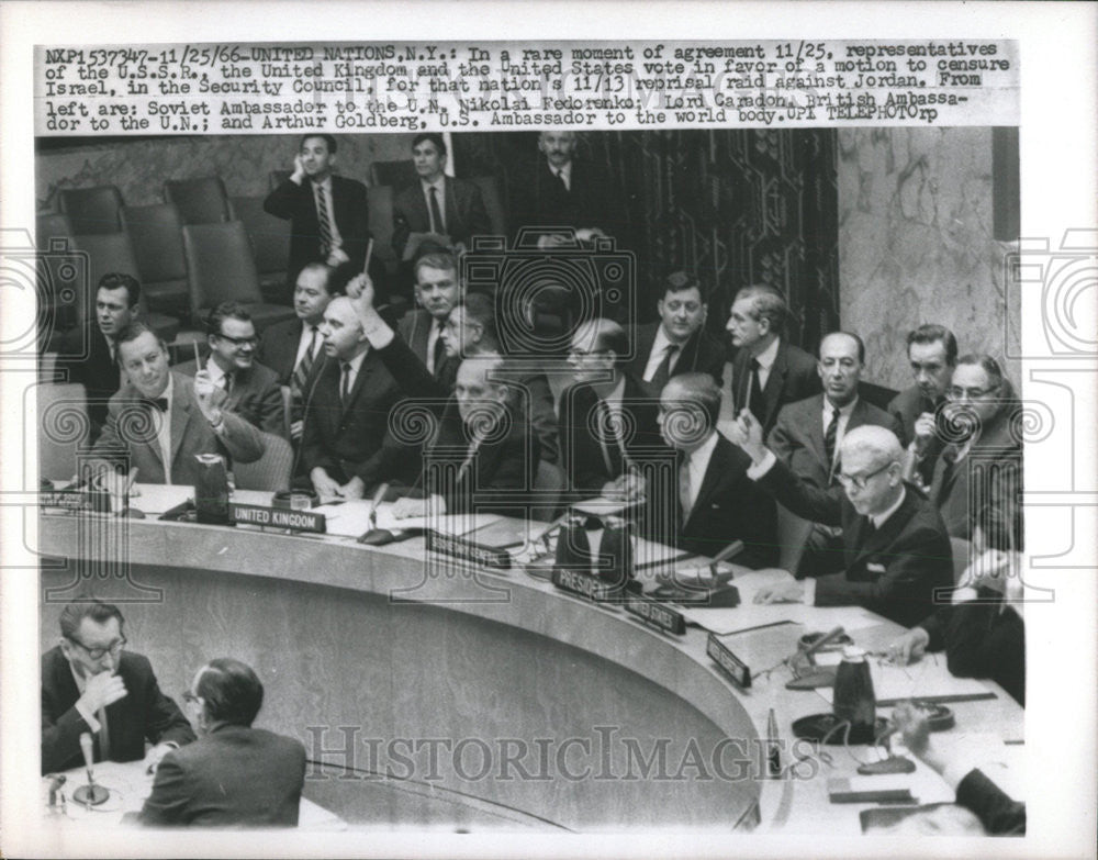 1966 Press Photo Arthur Goldberg U S Ambassador - Historic Images