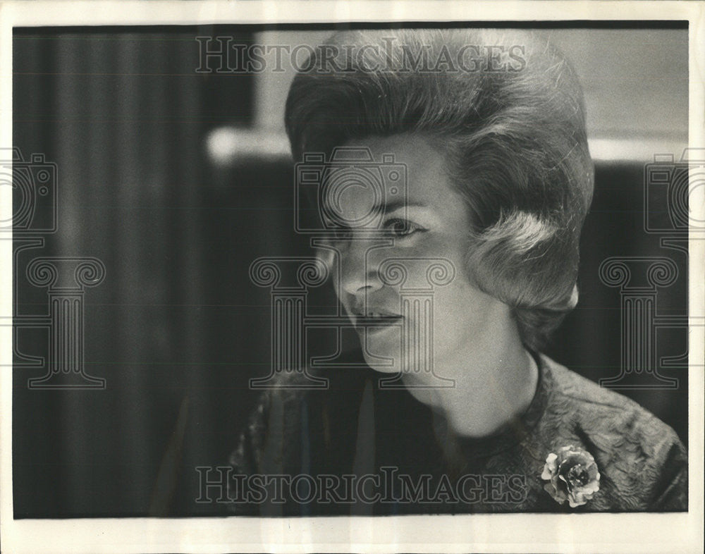 1964 Press Photo Mary Goldsmith Teamsters Union James Hoffa Secretary - Historic Images
