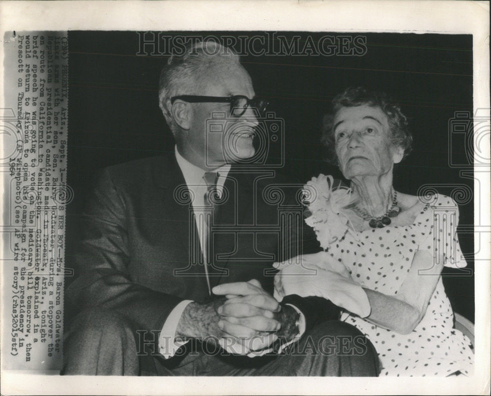 1964 Press Photo Baron Goldwater Senator Barry Goldwater American Politician - Historic Images