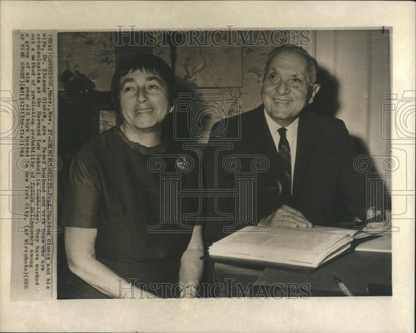 1964 Press Photo Prof Sheldon Glueck Harvard Law School - Historic Images