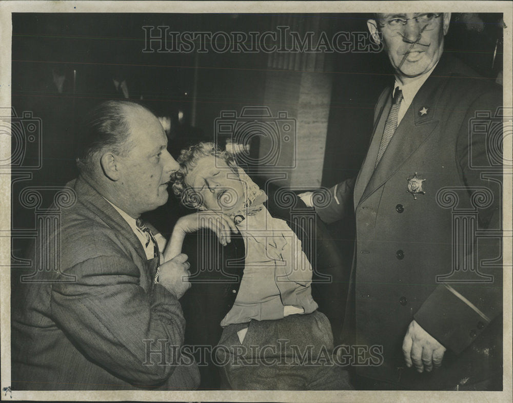 1947 Press Photo  Howard Long Lannie Fellick Mrs Alma Long Criminal Court - Historic Images