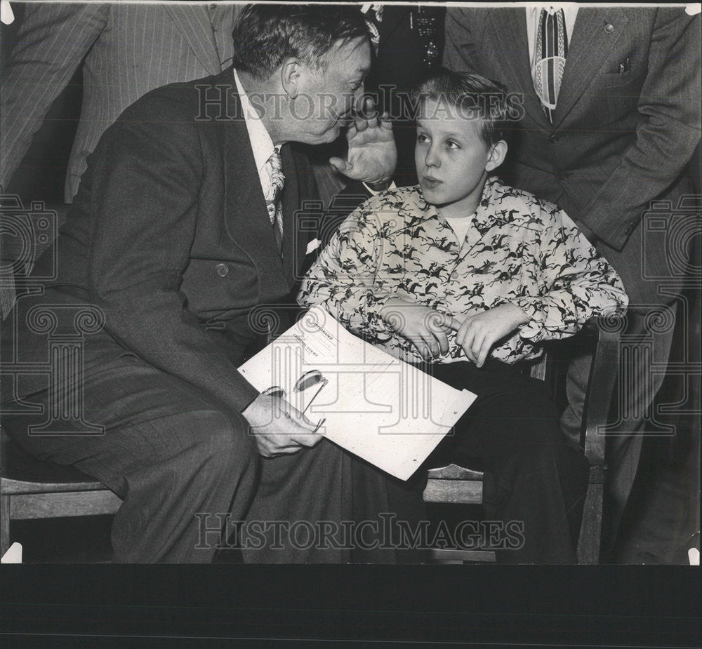 1948 Press Photo Attorney William Scott Stewart Howard Lang  Lonnie Fellick - Historic Images