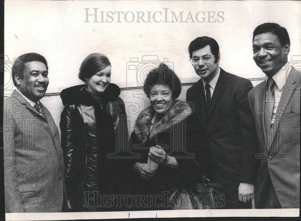 1971 Press Photo Anna R Langford Democrat George P Boggan Politician - Historic Images