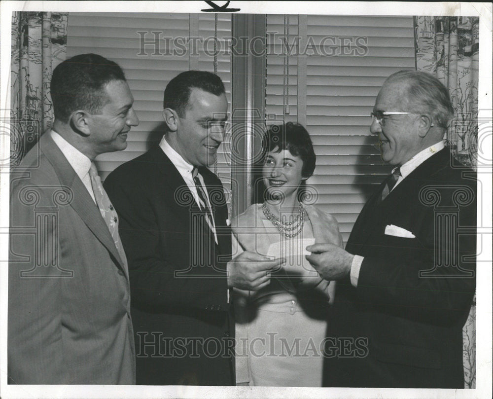 1958 Press Photo Fred Lane Illinois Bar Association World Barnabas Sears Stanton - Historic Images