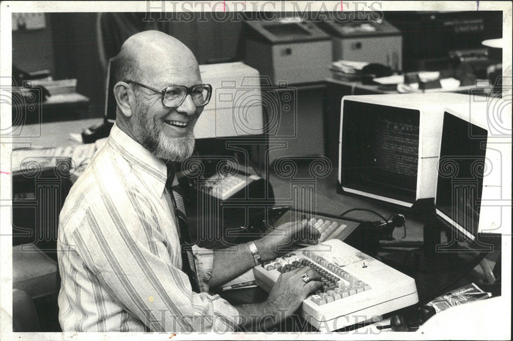 1979 Press Photo Lloyd Green Chicago Sun Times Reporter - Historic Images