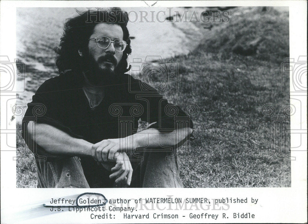 1971 Press Photo Jeffrey Golden, Author of &quot;Watermelon Summer.&quot; - Historic Images