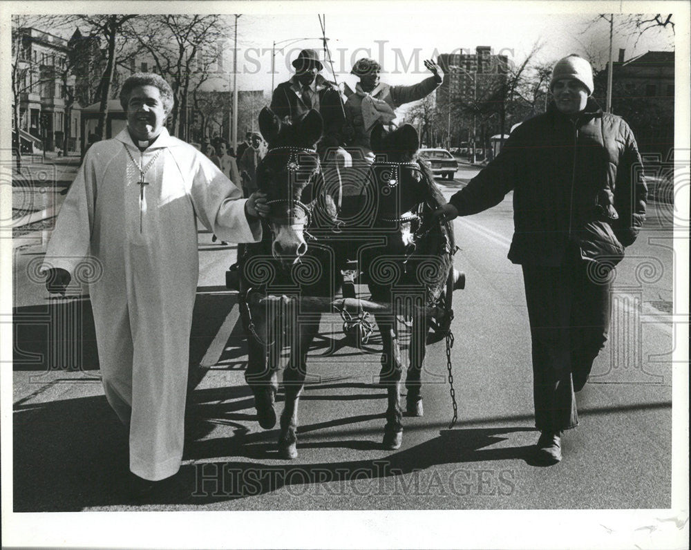 1982 Press Photo Reverend James Margett Martin Luther King Jr. Commemoration - Historic Images