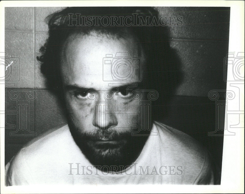 1986 Press Photo Gary Graff Who Killed his Mother Albina Graff. - Historic Images