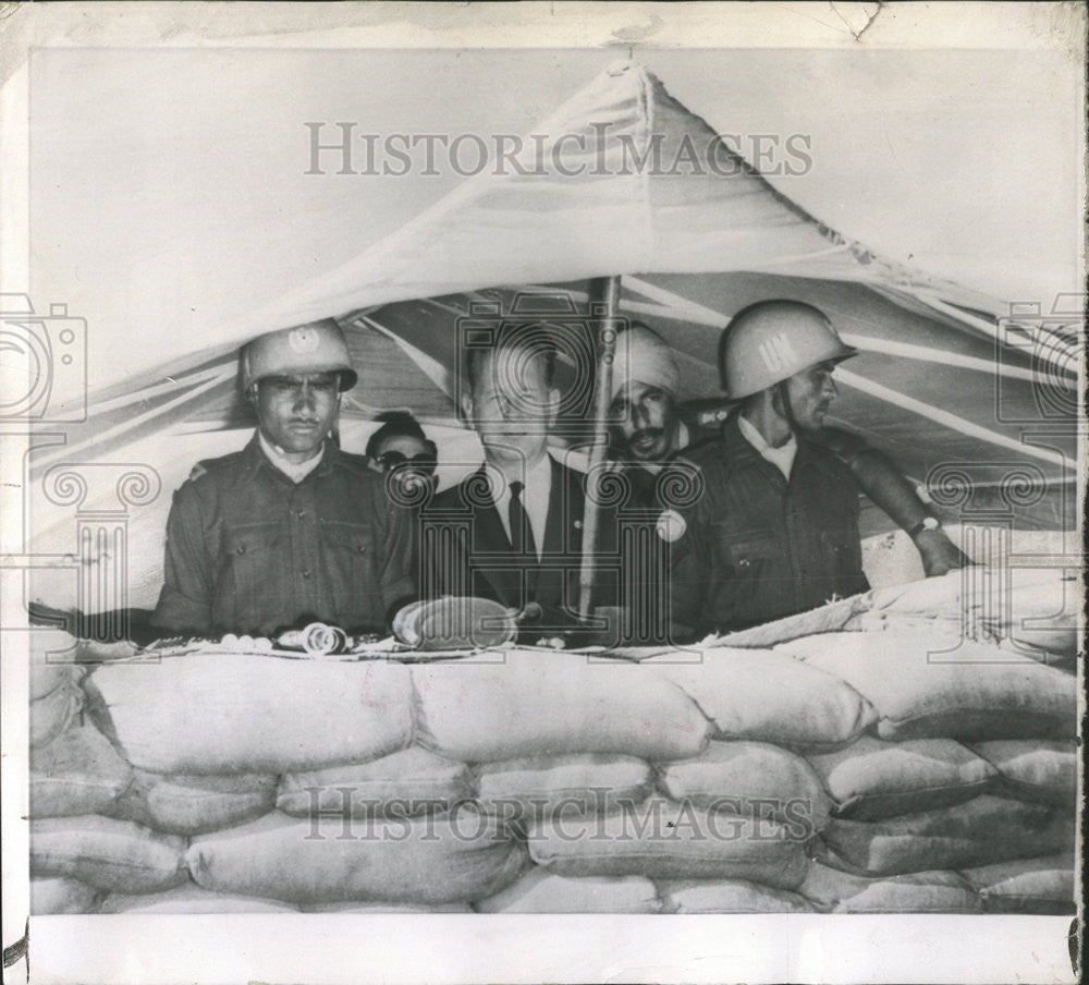 1958 Press Photo United Nations Secretary General Dag Hammarskjold - Historic Images