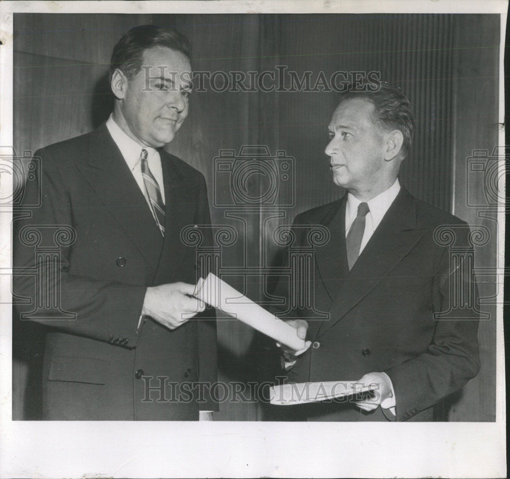 1954 Press Photo Dag Hjalmar Agne Carl HammarskjÃƒÆ’Ã†â€™Ãƒâ€šÃ‚Â¶ld Swedish Diplomat Economist - Historic Images