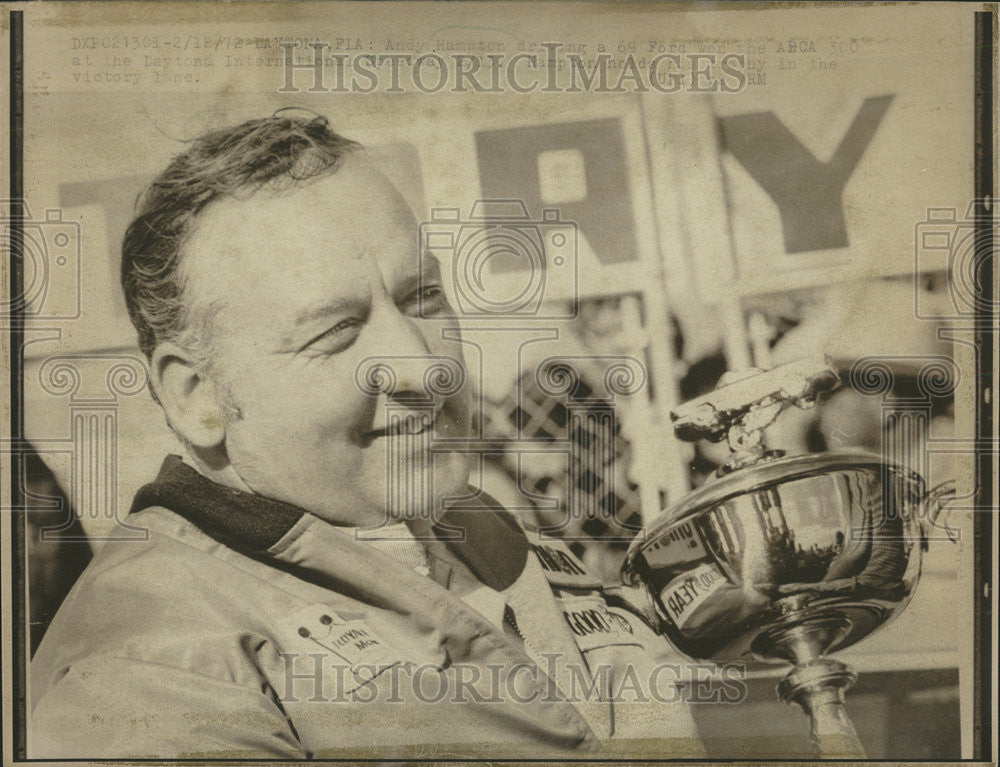 1972 Press Photo Andy Hampton American Race Car Driver - Historic Images