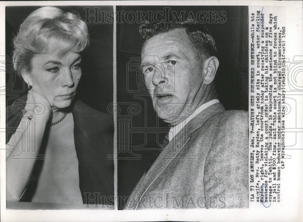 1960 Press Photo Sterling Hayden American Film Actor - Historic Images