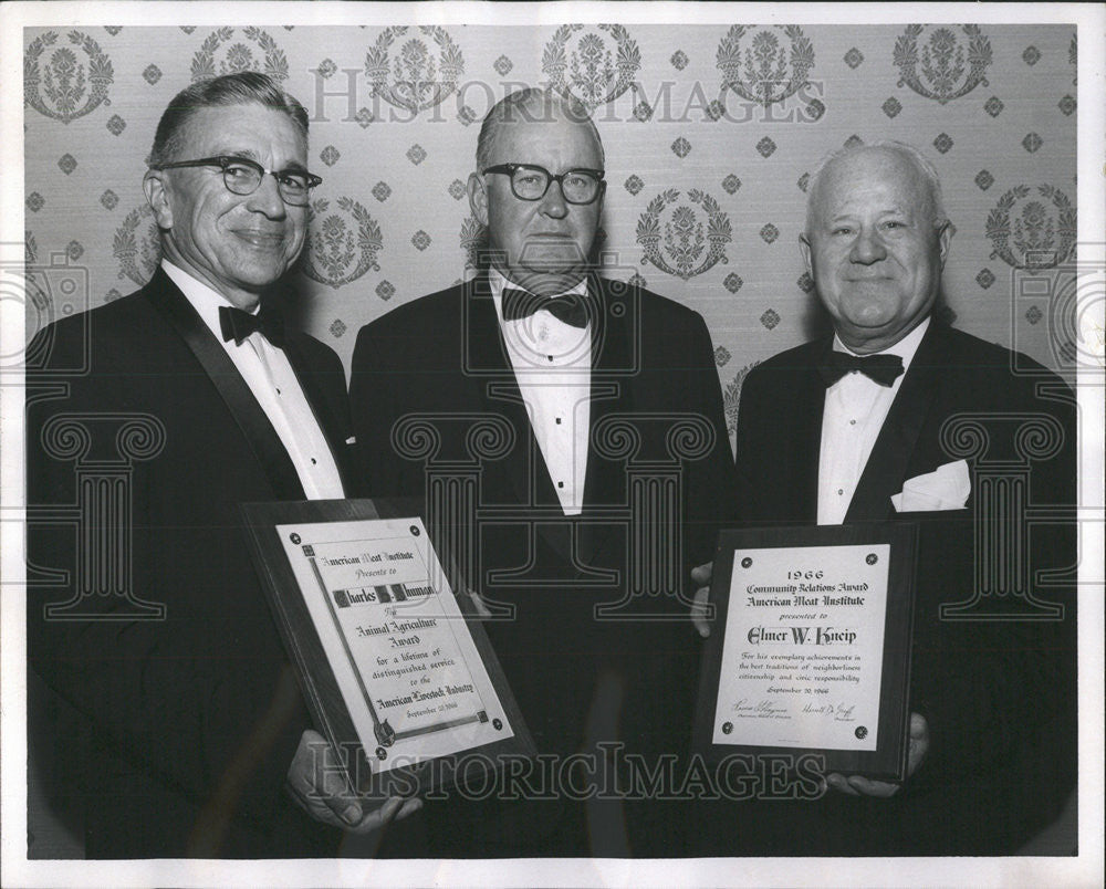 1966 Press Photo Charles Shuman President American Farm Bureau Federation Kneip - Historic Images