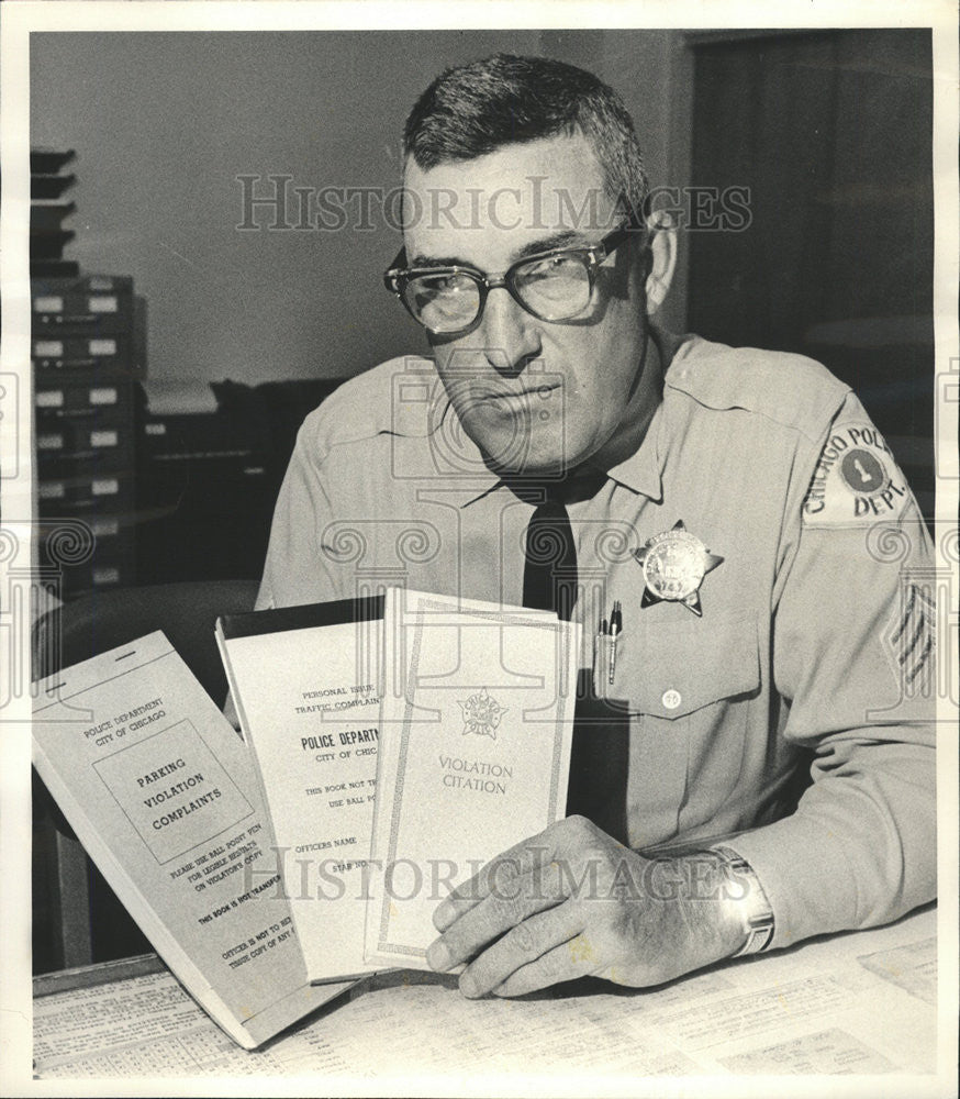 1966 Press Photo Chicago Police Sergeant Eugene Cassidy - Historic Images