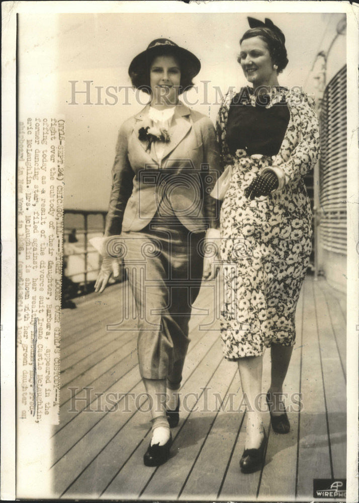 1937 Press Photo Irene Castle McLaughlin Former Dancing Star - Historic Images