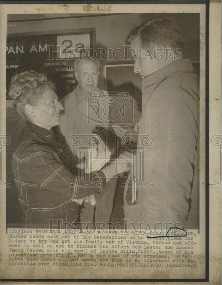 1975 Press Photo Randy Jackson Family Saigon Vietnam - Historic Images