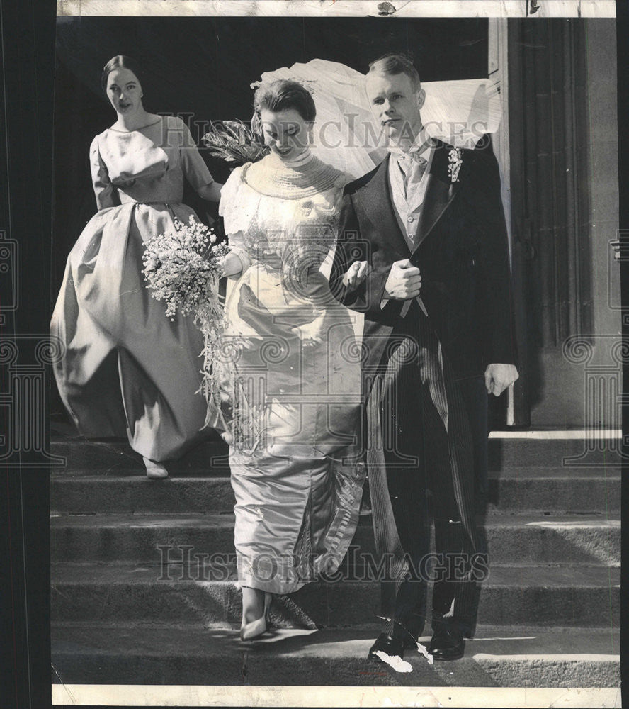 1961 Press Photo William Schoonmaker Ames Chrysostom Church Marry Margaret Ayer - Historic Images