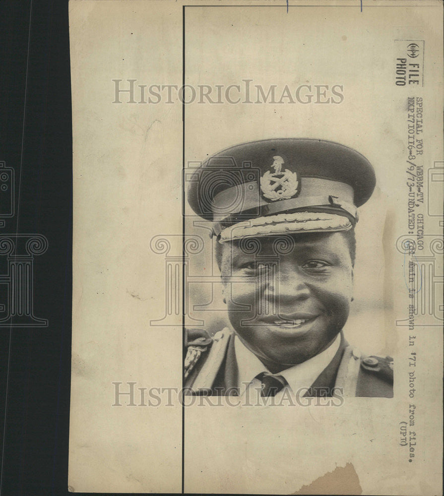 1973 Press Photo Idi Amin Dada military leader President Uganda British colonial - Historic Images