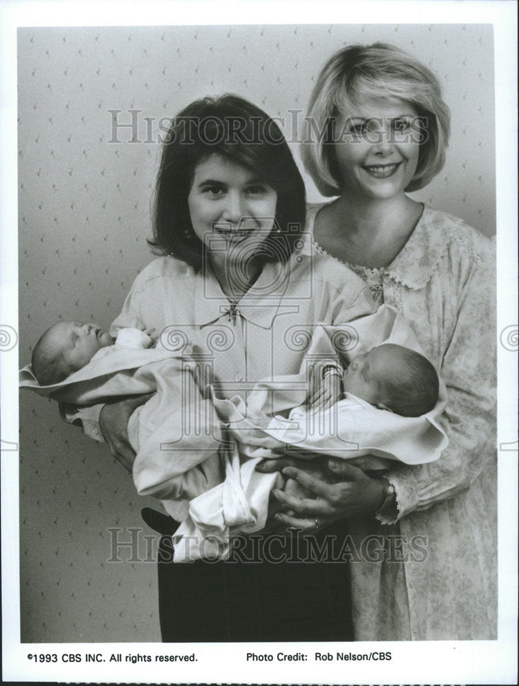 1993 Press Photo Tracey Gold Ann Jillian Labor Love Arlette Schweitzer Story - Historic Images