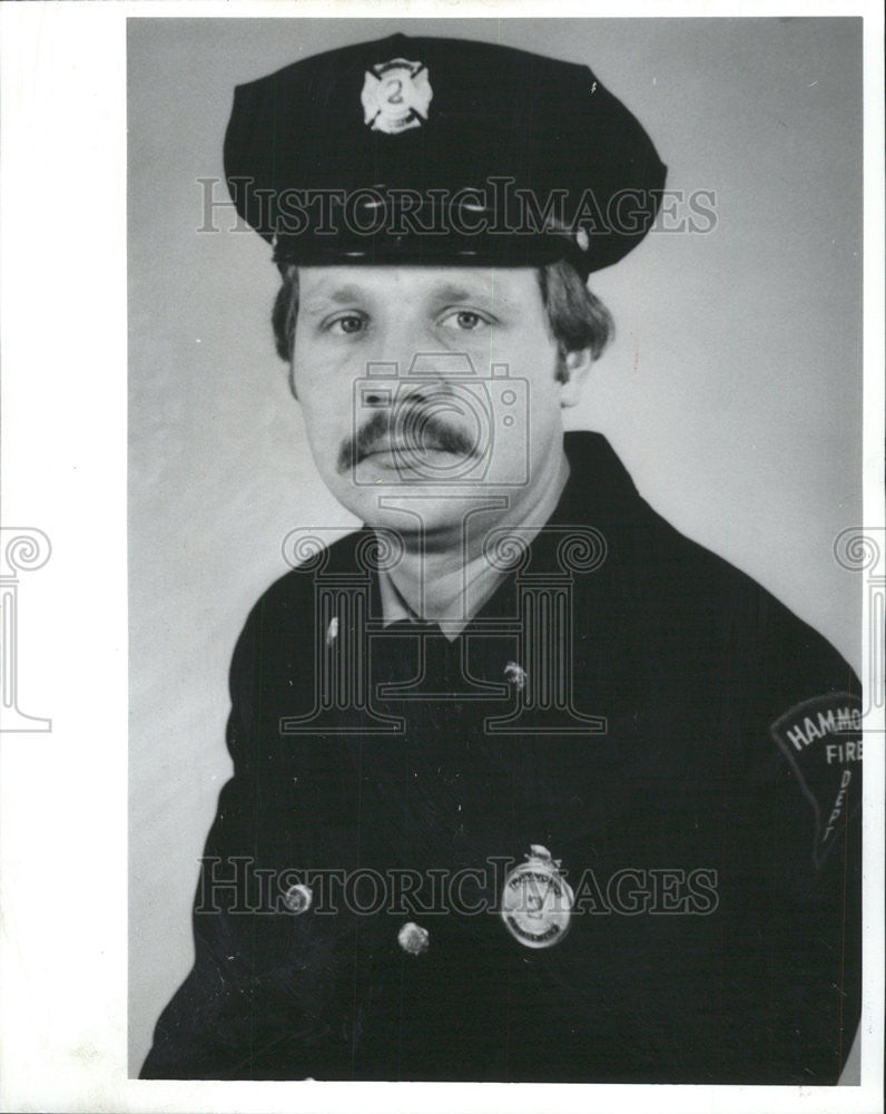 1991 Press Photo Fred Biedron Hammond firefighter missing. - Historic Images