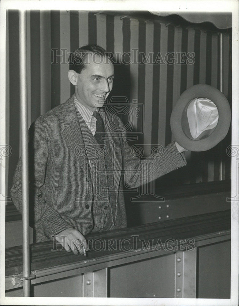 1938 Press Photo Gail Borden managing editor Chicago Daily Times - Historic Images