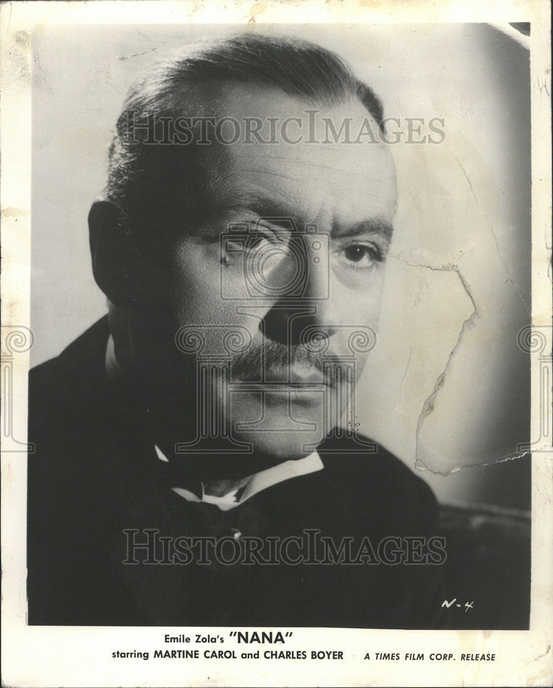 1958 Press Photo CHARLES BOYER FRENCH ACTOR - Historic Images