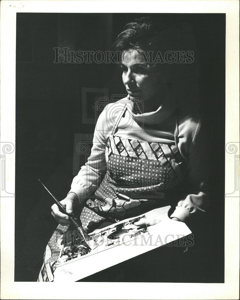 1971 Press Photo Arlene Borde Chicago Artist - Historic Images