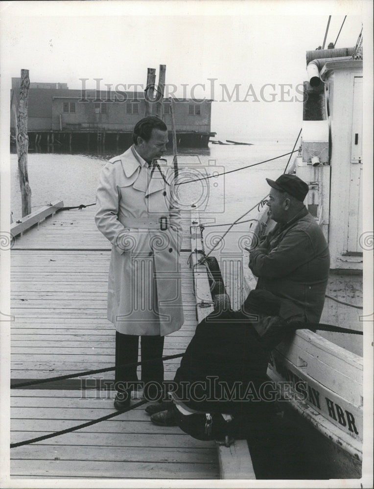 1976 Press Photo David Brinkley NBC News Correspondent - Historic Images