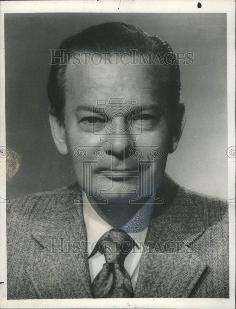 1977 Press Photo David Brinkley NBC&#39;s Nightly news reporter. - Historic Images