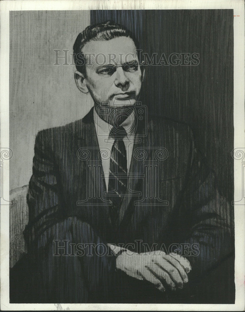 1964 Press Photo David McClure Brinkley newscaster NBC ABC George Foster Peabody - Historic Images