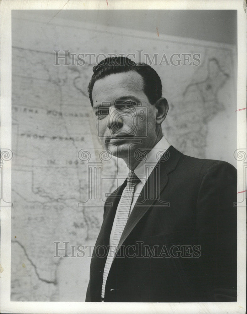 1964 Press Photo David McClure Brinkley American newscaster ABC NBC career - Historic Images