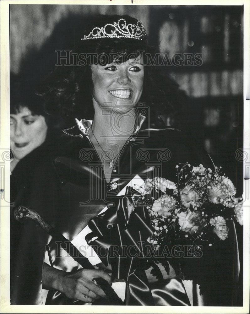 1986 Press Photo Erin Brennan queen of the annual St. Patrick&#39;s Day Parade. - Historic Images