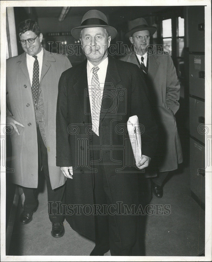 1957 Press Photo Frank Brewster International Brotherhood Western conference - Historic Images