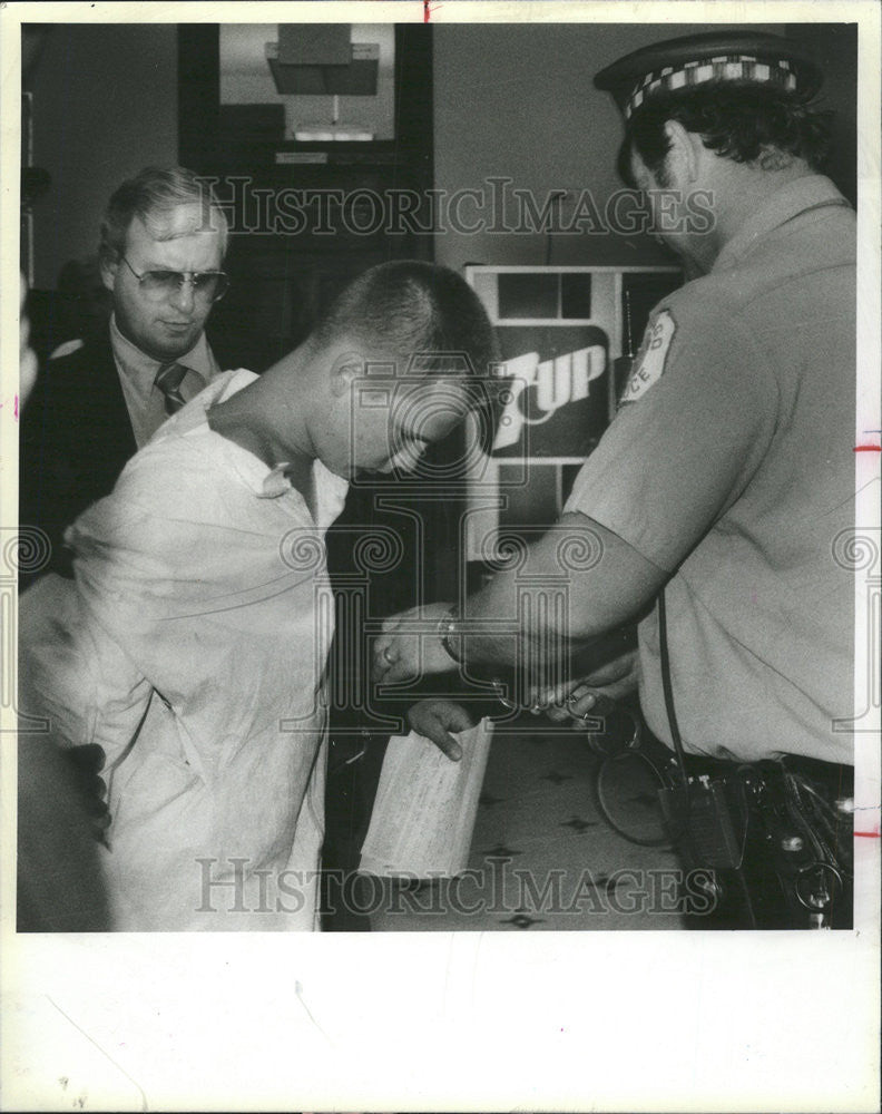 1984 Press Photo Dennis Bice marine who killed a hooker - Historic Images