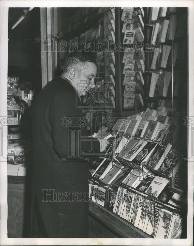 1953 Press Photo French Foreign Minister Georges Bidault - Historic Images