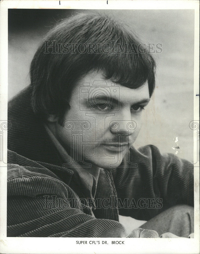 1974 Press Photo Dr. Brock - William Grady Brock Jr. broadcaster - Historic Images