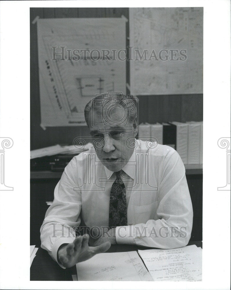 1993 Press Photo Police Chief Jerry Bratcher - Historic Images