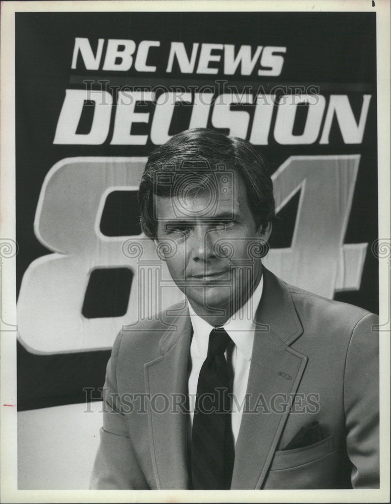 1984 Press Photo NBC News Correspondent Tom Brokaw - Historic Images