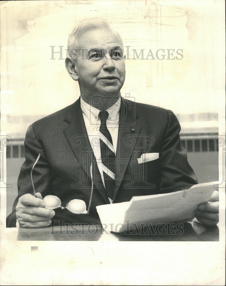 1965 Press Photo Dr. Francis J. Braceland Professor of Psychiatry at Yale - Historic Images