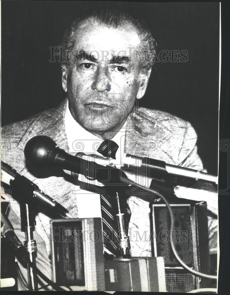 1984 Press Photo Bolivian President Hernan Siles Zuazo - Historic Images