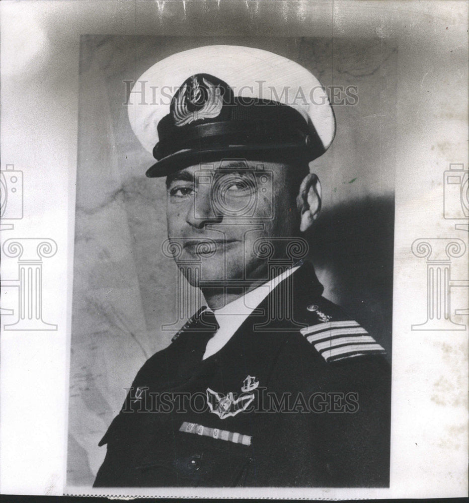 1967 Press Photo Yochai bin-Nun commander in chief Israel navy - Historic Images