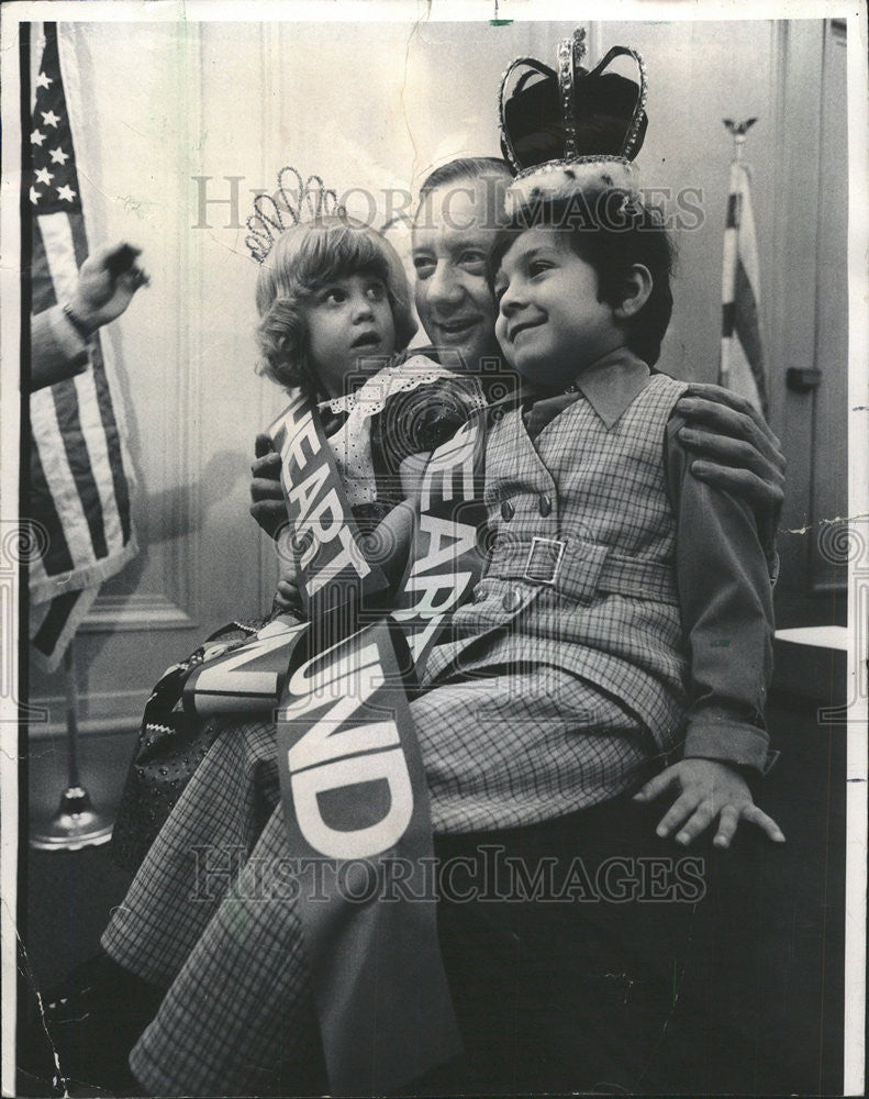 1977 Press Photo Michel BilandioThomas Patrick Sulliven Burbank Caryl Maurer - Historic Images