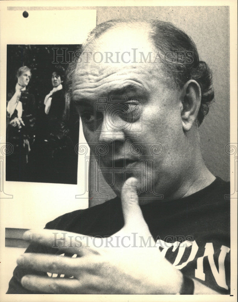 1988 Press Photo Britain&#39;s Most Prolific Comic Playwright, Alan Ayckbourn - Historic Images