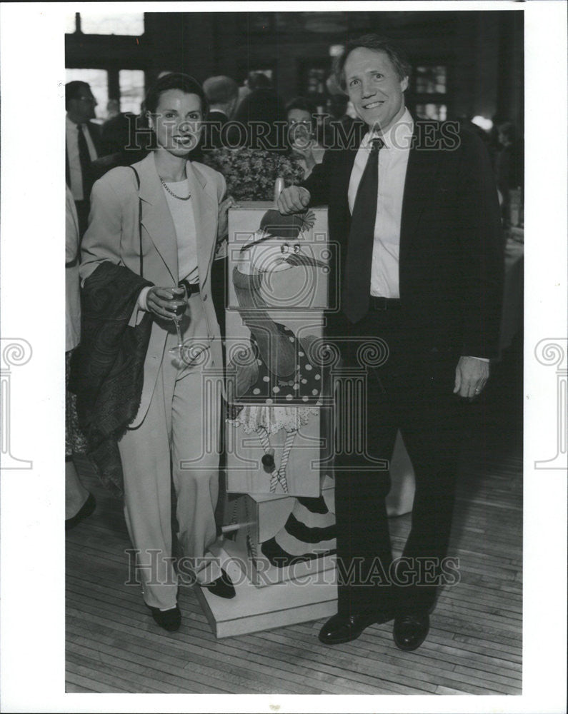 1993 Press Photo Gioia Dilberto husband Richard Babcock editor Chicago magazine - Historic Images